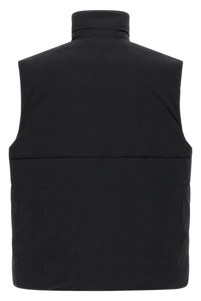 Canada Goose Quilted Sleeveless High Collar Vest In Black