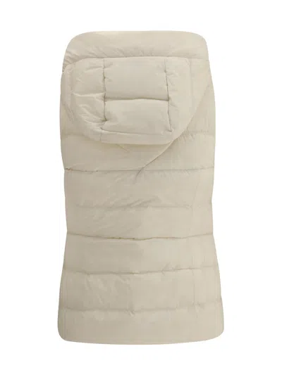 Canada Goose Women Sleeveless Jacket With A Removable Hood In Neutral