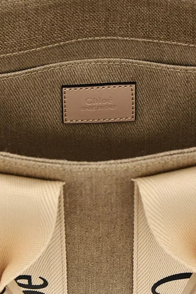 Chloé Woody Hand Bags Pink In Multi