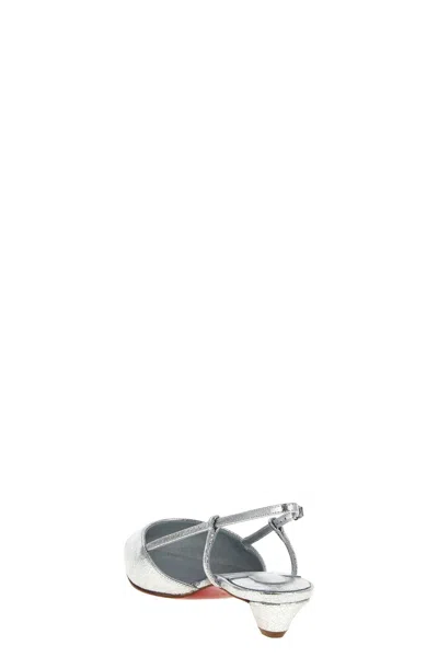 Christian Louboutin Miss Z Slingina 25 In Silver