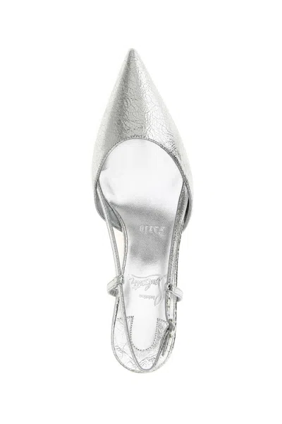 Christian Louboutin Miss Z Slingina 25 In Silver