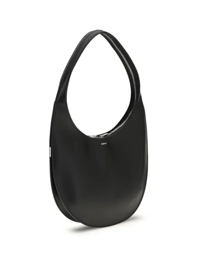 Coperni Medium Soft Swipe Leather Shoulder Bag In Black