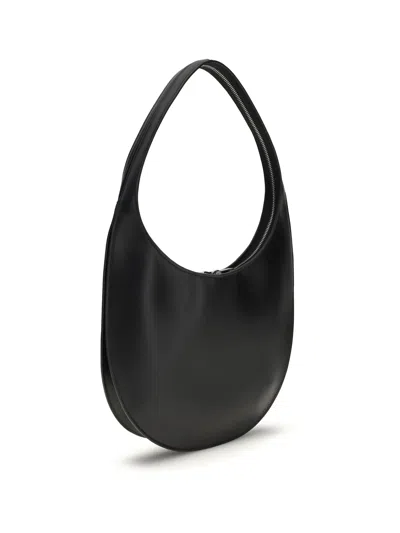 Coperni Medium Soft Swipe Leather Shoulder Bag In Black