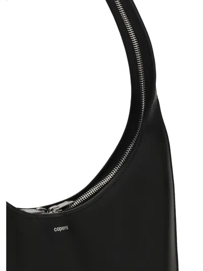 Coperni Medium Soft Swipe Leather Shoulder Bag In Black