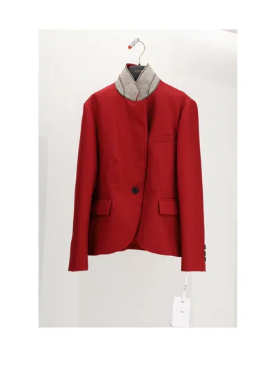Dior Women Veste Db-grain Poudre In Red
