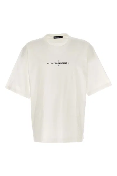 Dolce & Gabbana Graphic Print Crew Neck T-shirt In White