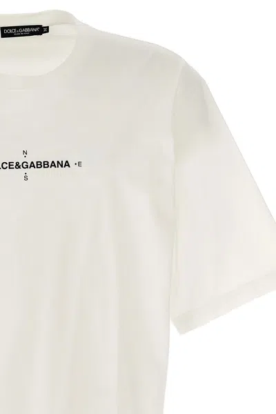 Dolce & Gabbana Graphic Print Crew Neck T-shirt In White
