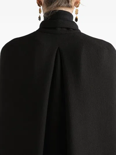 Dolce & Gabbana Crepe Coat In Black