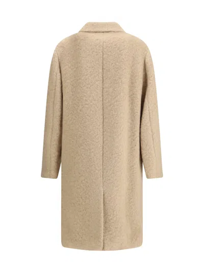 Dries Van Noten Rustic Coat In Nude