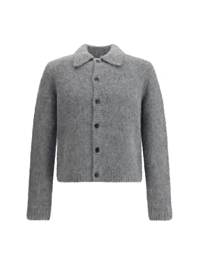 Dries Van Noten Men 03270-mora 2709 M.k.cardigan In Gray