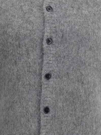 Dries Van Noten Men 03270-mora 2709 M.k.cardigan In Gray