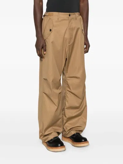Dsquared2 Gathered-knees Cargo Pants In Brown