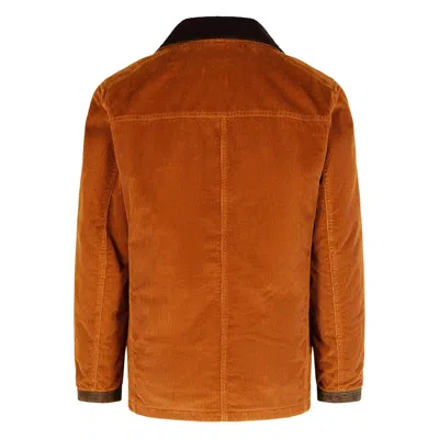 Fay Corduroy Jacket With Hook Closure And Flap Pockets In Multi