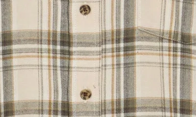 14th & Union Plaid Flannel Button-up Shirt In Neutral