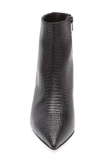 Bruno Magli Francesca Pointed Toe Kitten Heel Bootie In Black