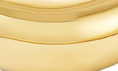 Adornia Tarnish Resistant 18k Gold Plated Curved Band In Gold