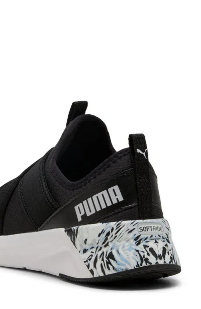 Puma Softride Harli Slip-on Sneaker In Black
