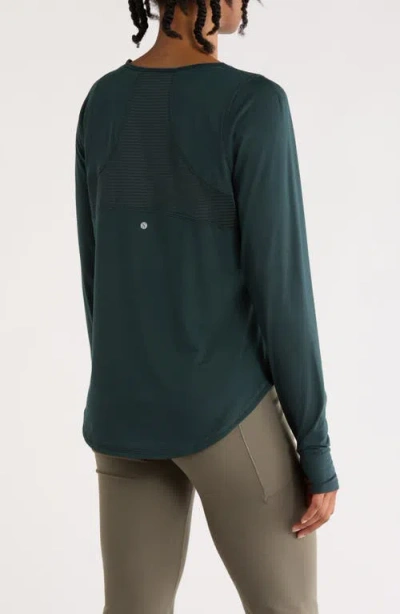 Layer 8 Wisdom Long Sleeve Performance T-shirt In Green