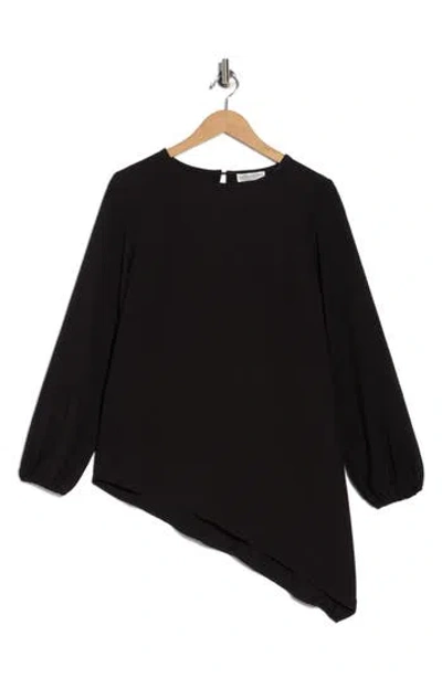 Patrizia Luca Asymmetrical Tunic In Black