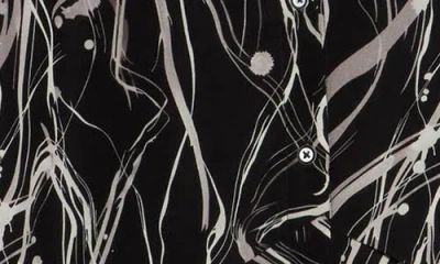 Patrizia Luca Ruched Front Button-up Shirt In Black