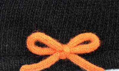 Portolano Hat With Contrast Color Bow In Black