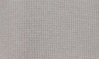 Rainforest Heritage Lux Waffle Knit Quarter Zip Pullover In Gray