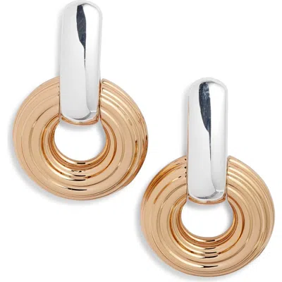 Tory Burch Doorknocker Drop Earrings In Gold