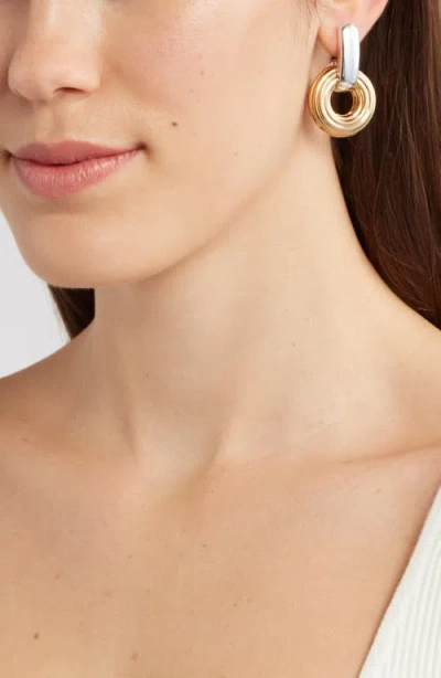Tory Burch Doorknocker Drop Earrings In Gold