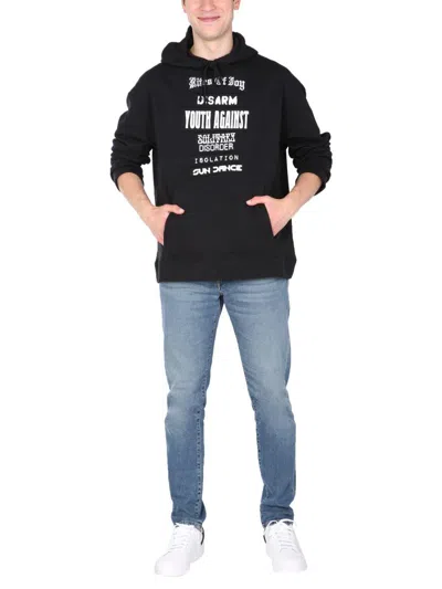 Raf Simons Hoodie In Black