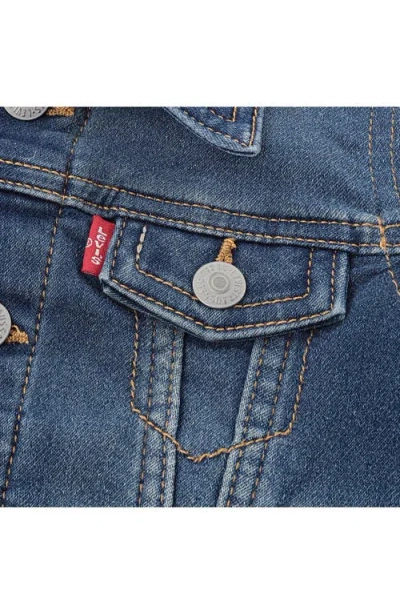 Levi's Baby Boys Hooded Trucker Jacket In Blue