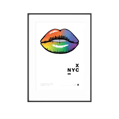 Curiosity Snug Lip Lines Series X Nyc - Multicolour Print In Multi
