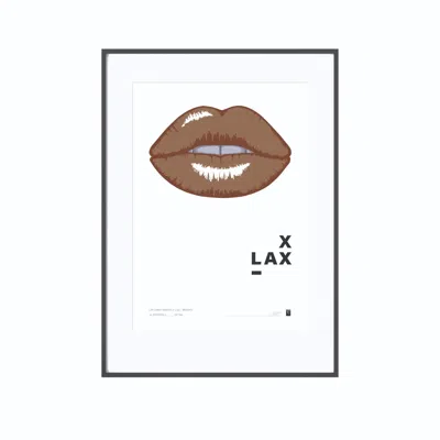Curiosity Snug Lip Lines Series X Lax - Brown Print In Multi