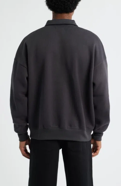 Bp. Polo Fleece Sweatshirt In Black