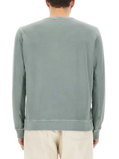 Woolrich Logo-embroidered Sweatshirt In Green