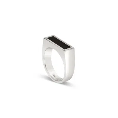 Loupn Rectangle Black Onyx Ring In Multi