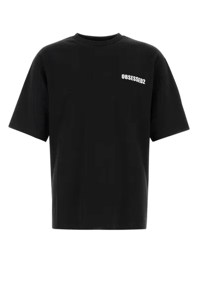 Dsquared2 Cool-fit T-shirt With Graphic Print In Black