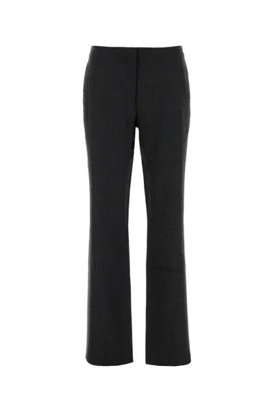 Our Legacy Embroidered Wool Pant In Black