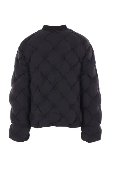 Represent Mens Jet Black Pillow Quilted Puffer Jacket Xl In Black