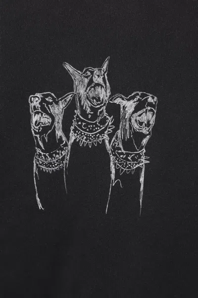 Represent Felpa Thoroughbred Dogs Oversize In Cotone Nero Uomo In Black