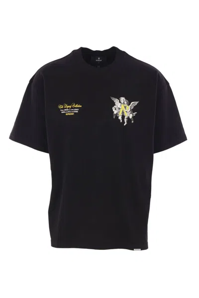 Represent Legacy Cherubs Cotton Graphic T-shirt In Black