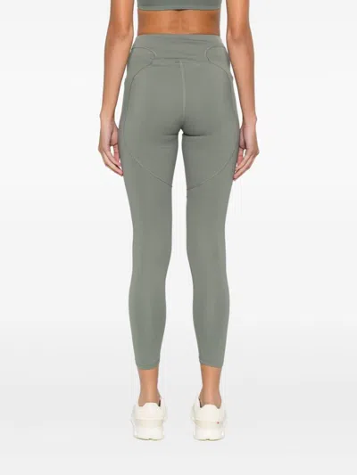 Adidas By Stella Mccartney Circular-panelled Leggings In Green