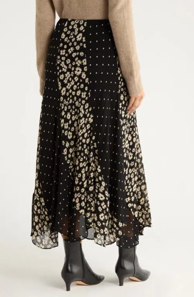Rails Felina Mixed Print Midi Skirt In Black