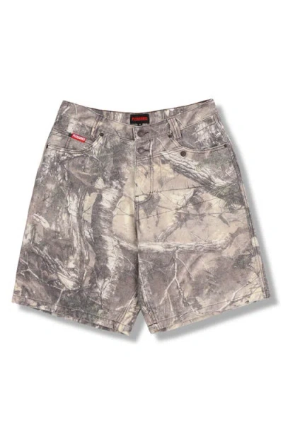 Pleasures Hunt Canvas Shorts In Multi