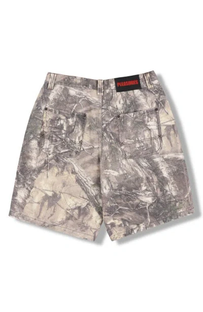 Pleasures Hunt Canvas Shorts In Multi