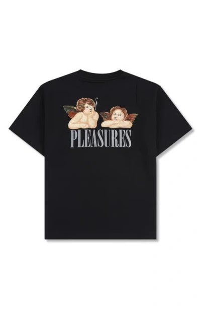 Pleasures Dynamic Oversize Crewneck T-shirt In Black