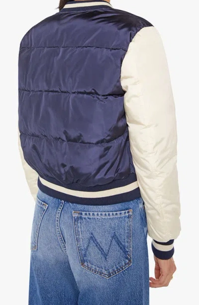 Mother Pillow Talk Letterman Jacket In Multi