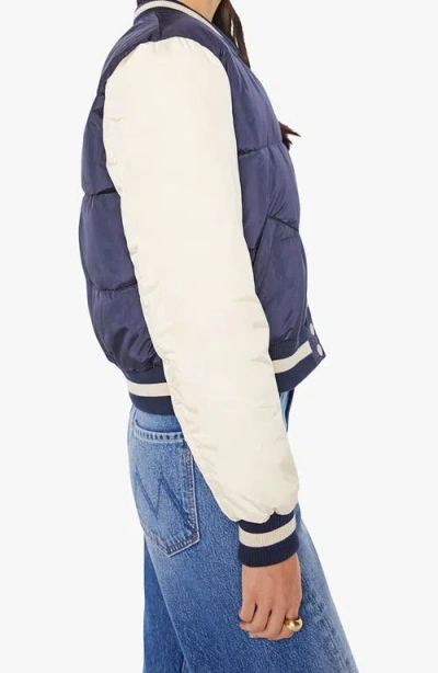 Mother Pillow Talk Letterman Jacket In Multi