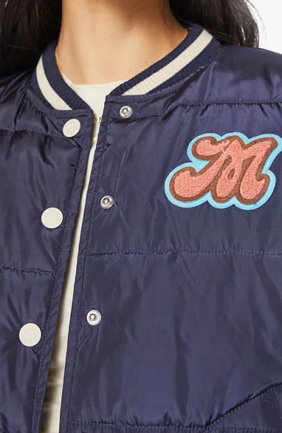 Mother Pillow Talk Letterman Jacket In Multi