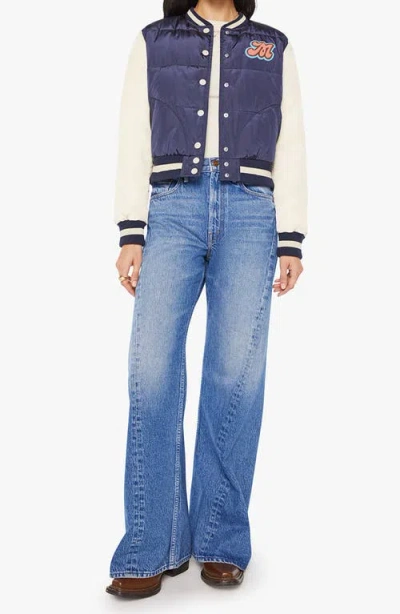 Mother Pillow Talk Letterman Jacket In Multi