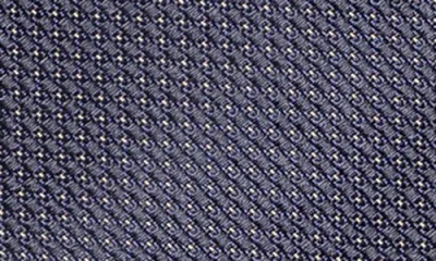 Eton Textured Solid Silk Tie In Blue